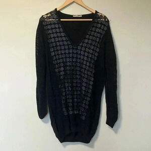 Marco de  Vincenzo navy cotton sweater